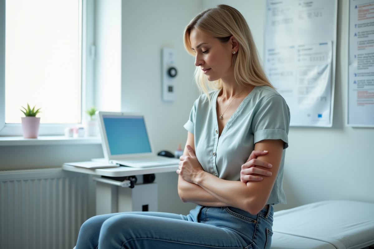 Femme d'âge moyen en consultation médicale